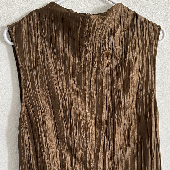 Massimo Dutti Sleeveless Halter Neck MIDI Dress - Picture 4 of 10